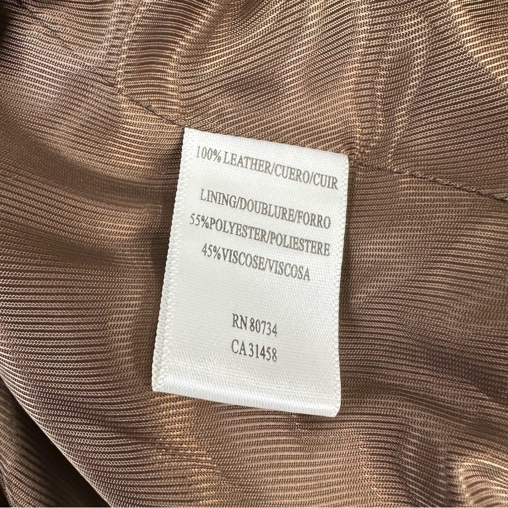 BCBG MAXAZRIA Open Front Leather Suede Belted Jacket - Picture 4 of 9